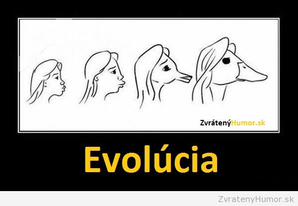 Zeny duckface evolucia