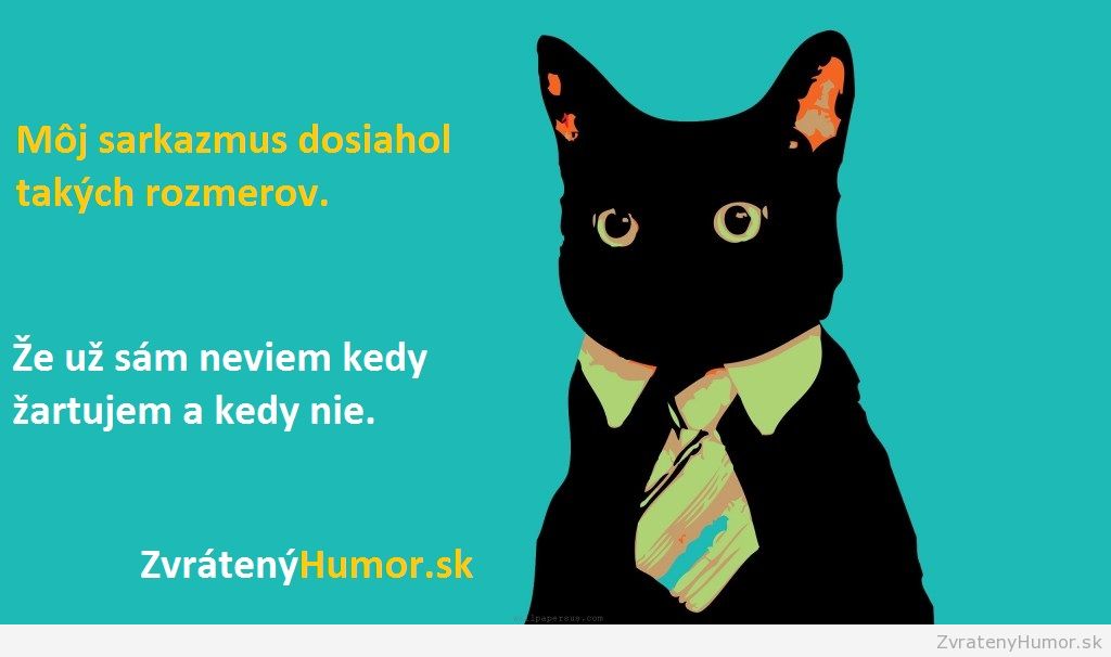 sarkazmus a mačka sarkazmus