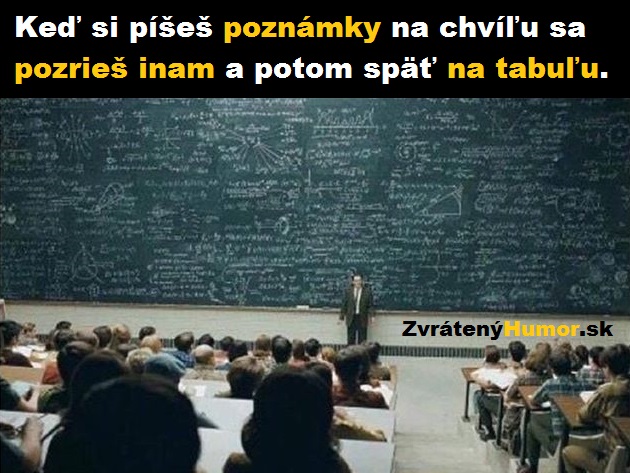 pisanie poznamok