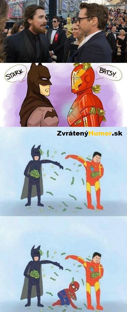 a spiderman zbiera