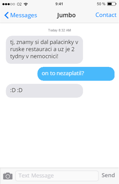 SMS z iPhone