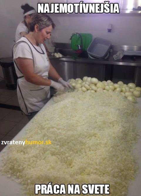 krajanie cibule