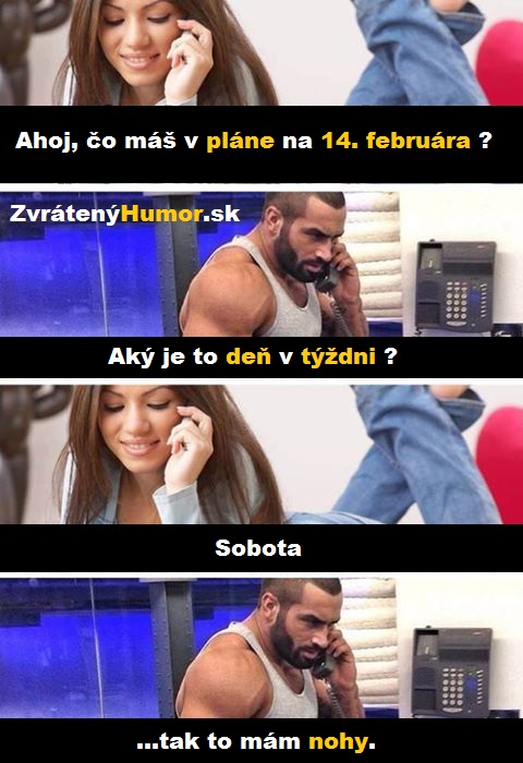 v sobotu nohy