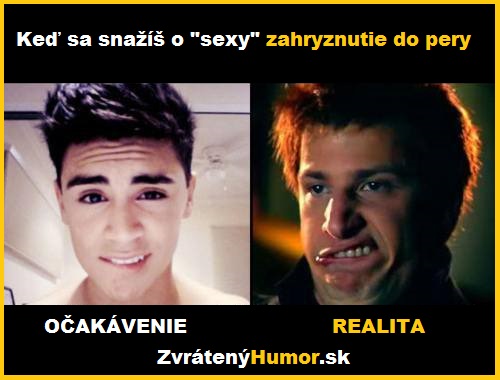 zahryznutie do pery 