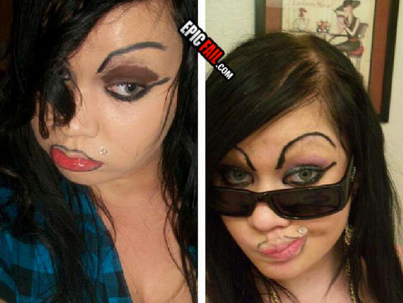 18 Tragických žien, ktoré by nemali už nikdy používať make-up