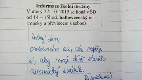 informacia pre rodica