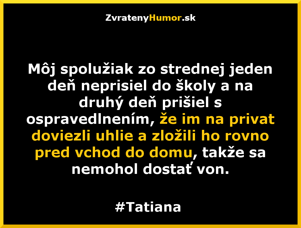 najhlupejsia vyhovorka 2