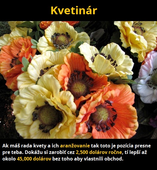 3 kvetinár