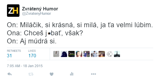 Tieto krátke postrehy a vtipy dávame iba na náš Twitter