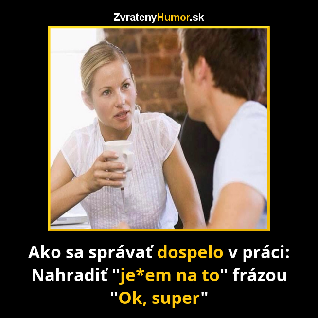 v práci