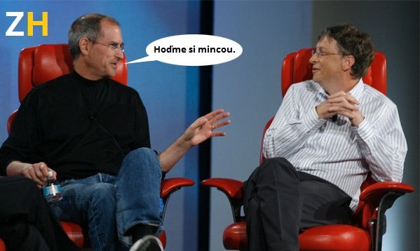 5 Obrázkov: Bill Gates a Steve Jobs si trochu zavtipkovali