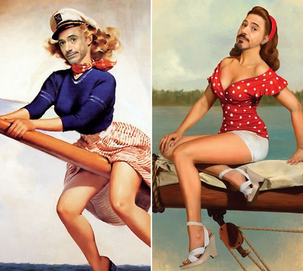 Robert Downey Jr. pózuje ako modelka z čias minulých a je v tom fakt dobrý (20)