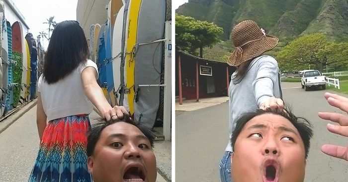 Taiwanský pár paroduje známe fotografie #FollowMeTo páru