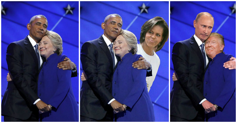 20 Obrázkov: Objatie Obamu a Clintonovej bolo krásne, až kým neprišli internetoví trolli