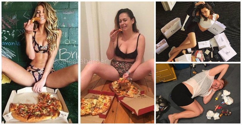 20 Obrázkov: Obyčajná žena paroduje instagramové profily celebrít