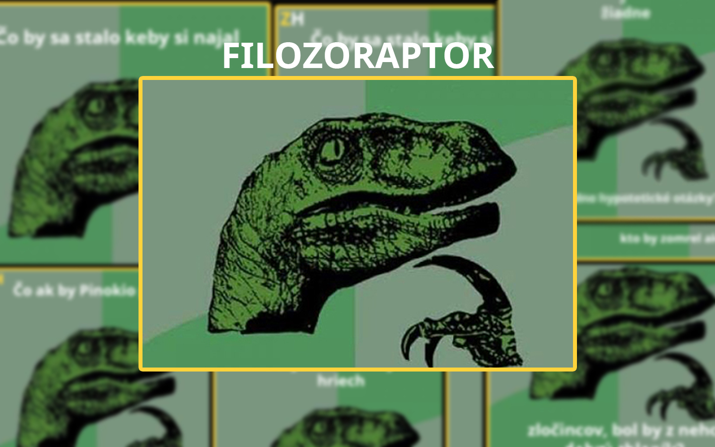 Filozoraptor a jeho hypotetické otázky (11 obrázkov)