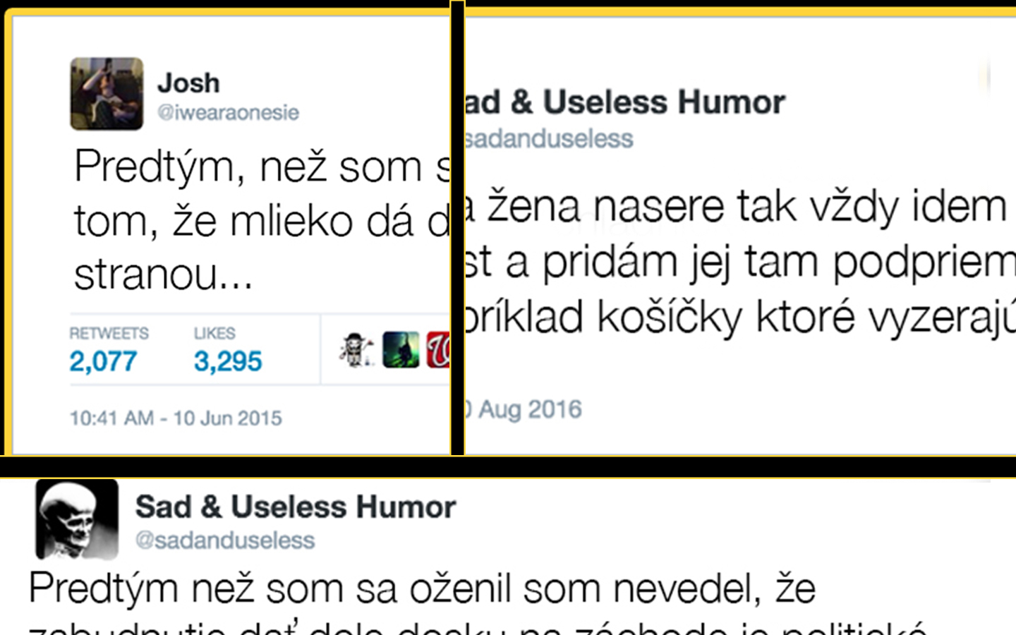 Muži o manželstve (7vtipných tweetov)