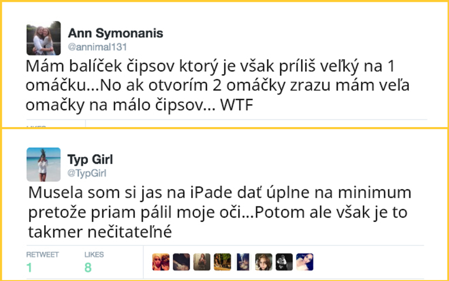 Nepríjemné problémy ľudí twitteru (10 problémov)
