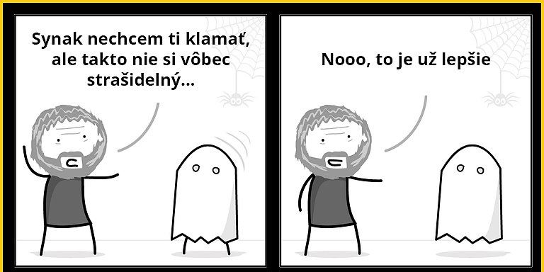 Keď ma tvoj syn skvelú masku na Halloween