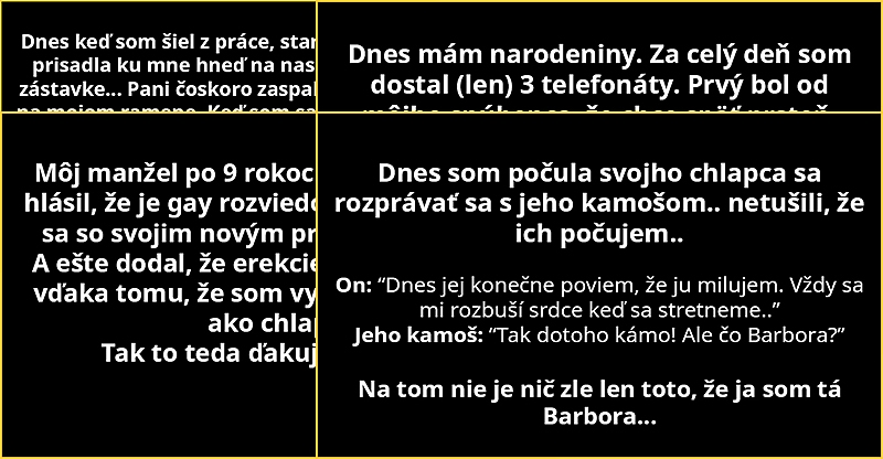 10 krátkych príbehov so zaujimavým koncom inými slovami „je*ať môj život“