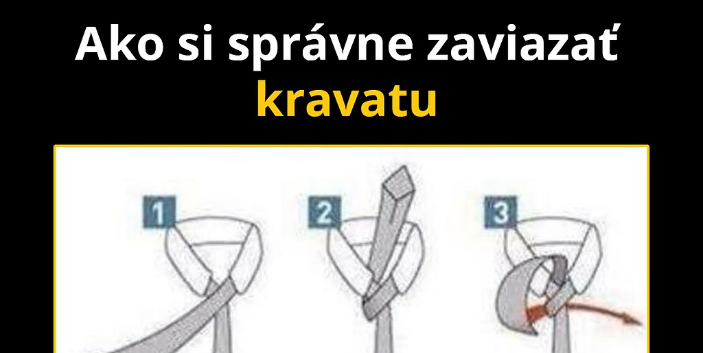 Kravatu musí vedieť zaviazať každý chlap
