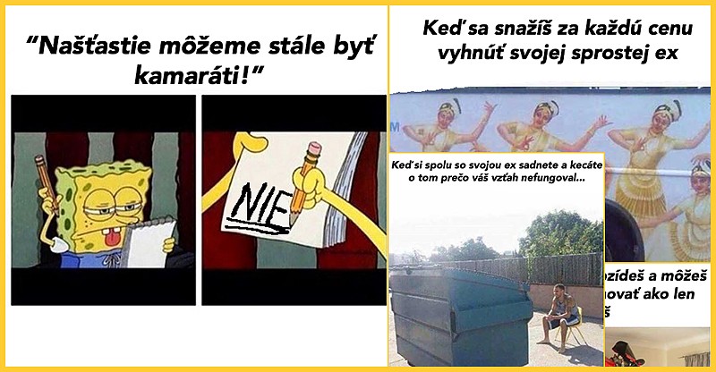 10 memes týkajúcich sa len a len rozchodov