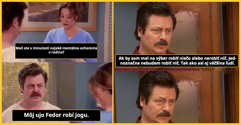 Ron Swanson a jeho legendárne hlášky (7obrázkov + GIF)