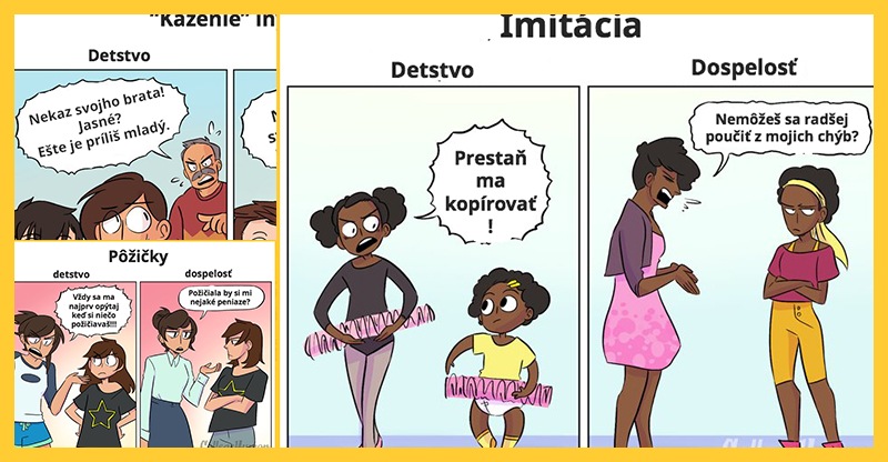 Detstvo vs. dospelosť  (7 komixov)