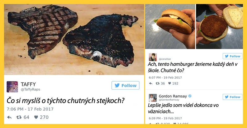 Gordon Ramsey si nekladie srvítku pre ústa a úprimne komentuje jedlá ľudí z Twitteru (10 obrázkov)