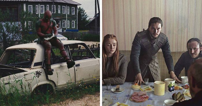 25 Obrázkov: Takto by to asi vyzeralo, keby sa populárne filmy natáčali v Rusku