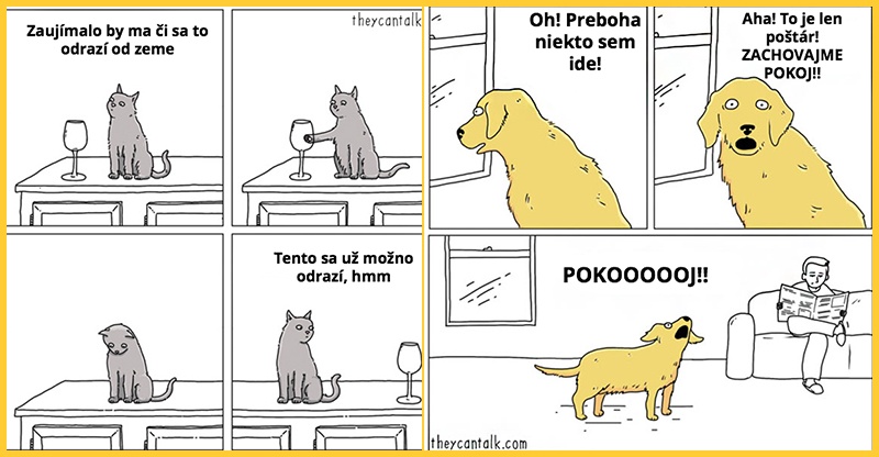 Keby vedeli zvieratá rozprávať, možno by to vyzeralo aj takto… (10 komixov)