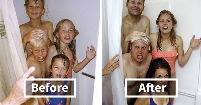 30+ Obrázkov: Prerábky starých súrodeneckých fotografií bavia celú rodinu ale aj internet