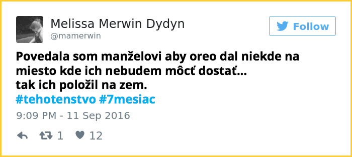 Tweety v podaní tehotných žien (10 tweetov)