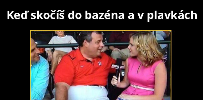 Škoda, že on v bazéne nie je