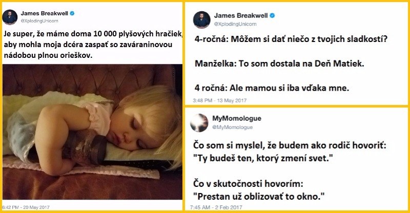 12 tweetov, ktoré vás uistia, že rodičovstvo môže byť veľká sranda
