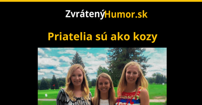 Ja a moji priatelia