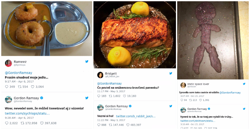 10 Obrázkov: Gordon Ramsay ťa pobaví svojimi hodnoteniami jedál užívateľov z Twitteru