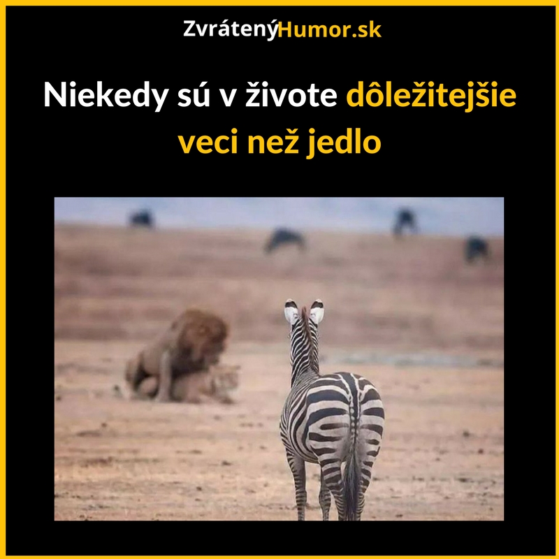 Jedlo nie je všetko…