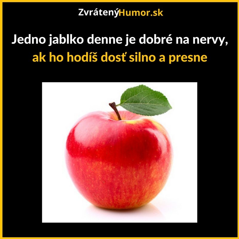 Jablko je zdravé!