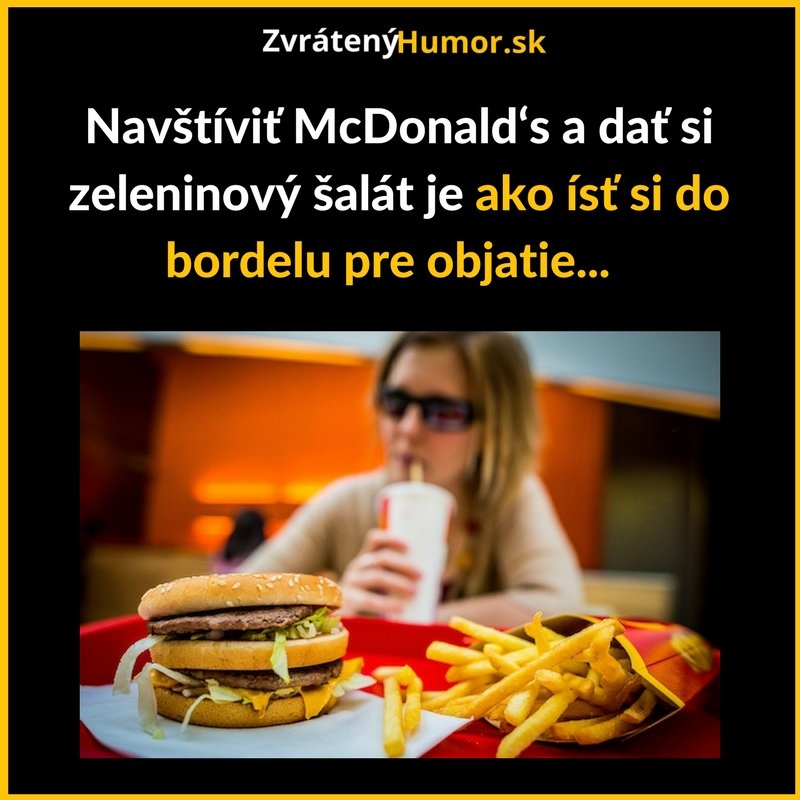 Zeleninový šalát McDonalds