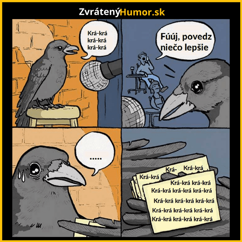 Trápny vták…