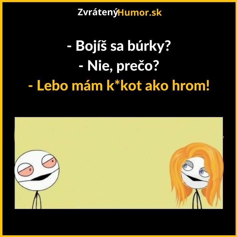 Bojíš sa búrky?