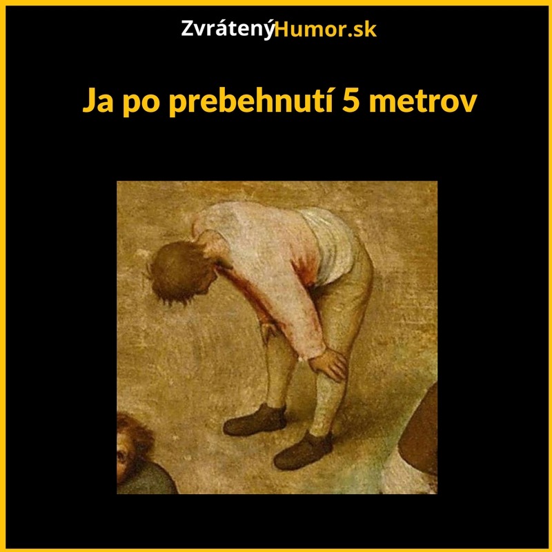 Po prebehnutí 5 metrov