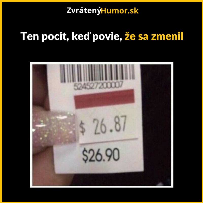 Ale ja som sa fakt zmenil…