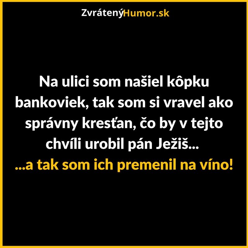 Ako správny kresťan…