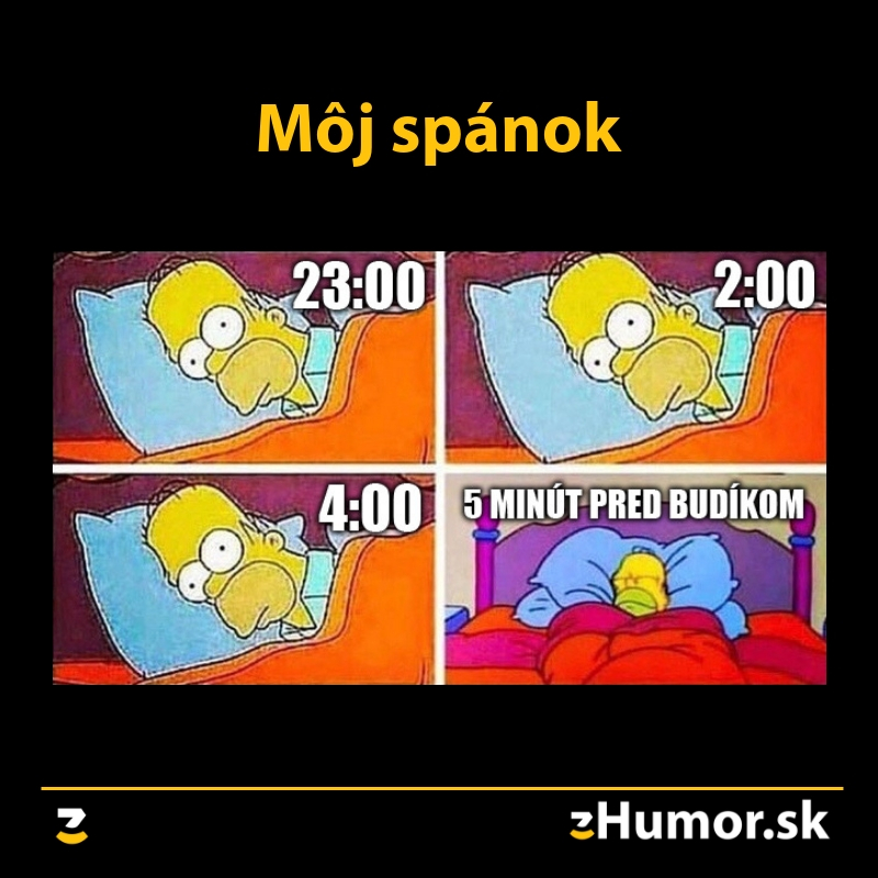 Môj spánkový režim