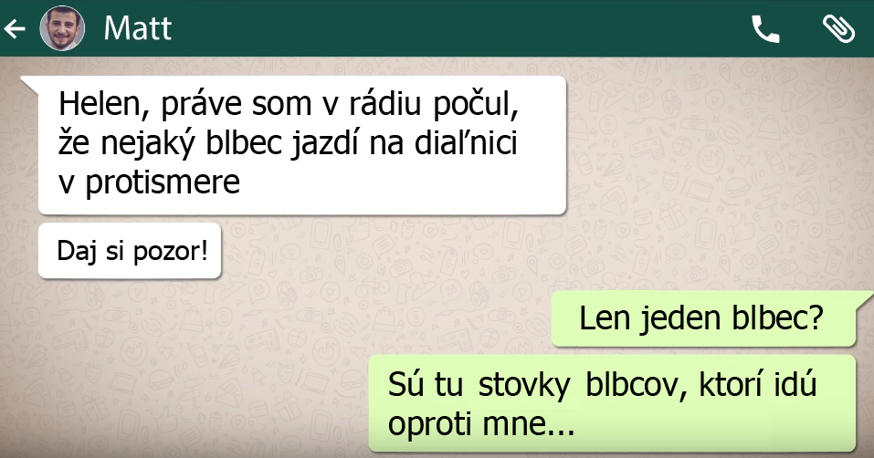 Blbec na diaľnici