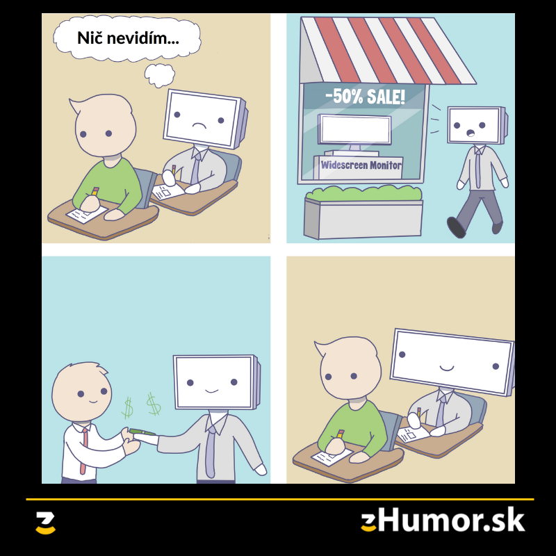 Nevidím!