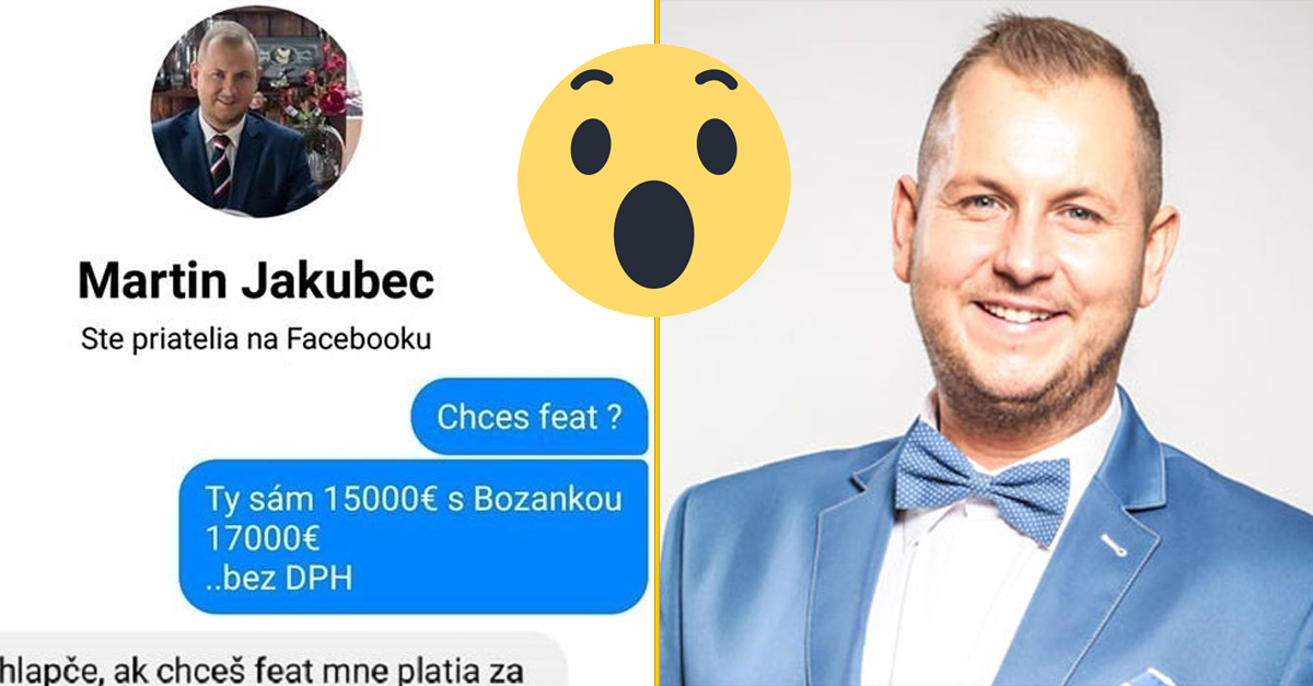 Slovák si chcel len vystreliť z Martina Jakubca. Ten prezradil koľko ročne zarába a dourážal aj Desmod