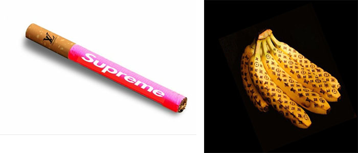 Supreme cigareta či Louis Vuitton banány? Ľudia si na internete robia srandu z jedla bohatých študentov.